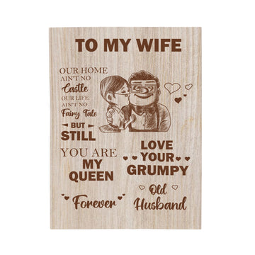 To My Wife Blanket – Love from Your Grumpy Old Husband | Cozy Travel Gift