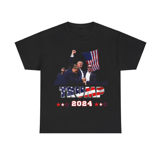 You Missed Trump 2024 Star Unisex Heavy Cotton Tee