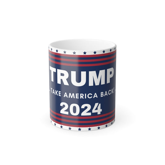 Trump 2024 "Take Back America" Color Changing Mug, 11oz