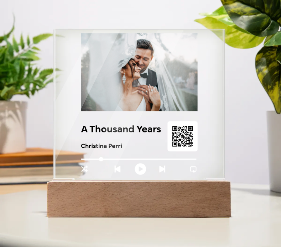 Personalized Song Plaque & Music QR Code