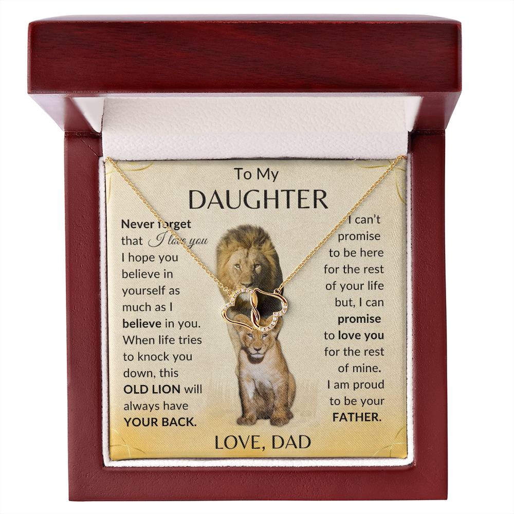 To My Daughter Love Dad | 10K Gold Necklace