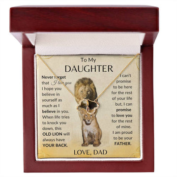 To My Daughter Love Dad | 10K Gold Necklace