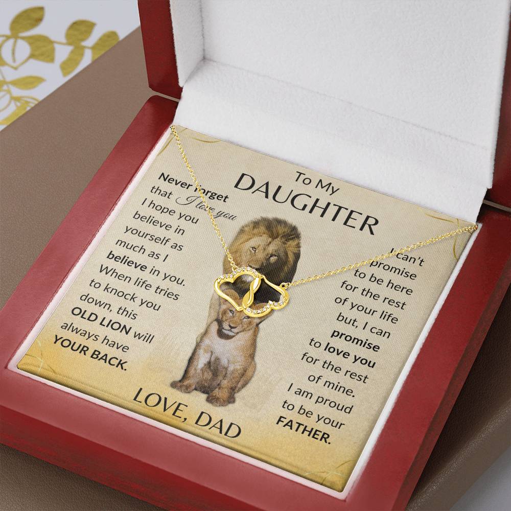 To My Daughter Love Dad | 10K Gold Necklace