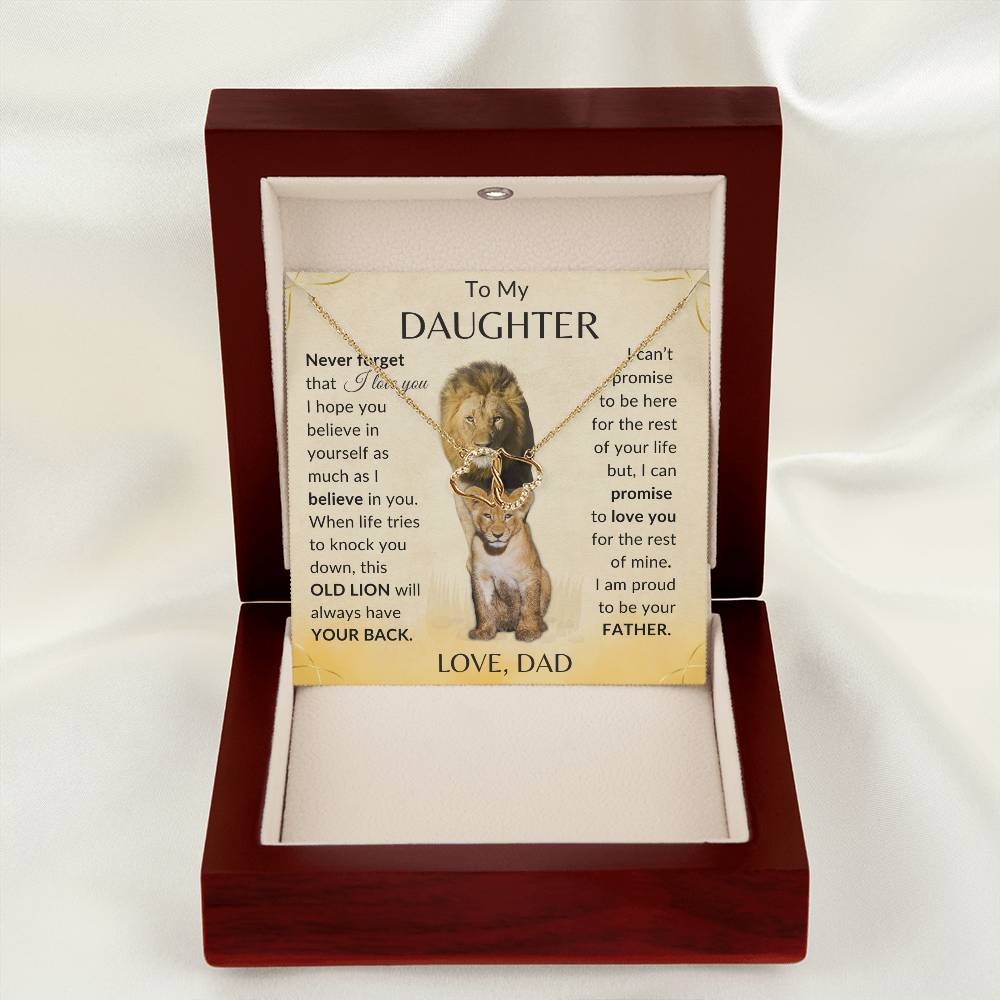 To My Daughter Love Dad | 10K Gold Necklace