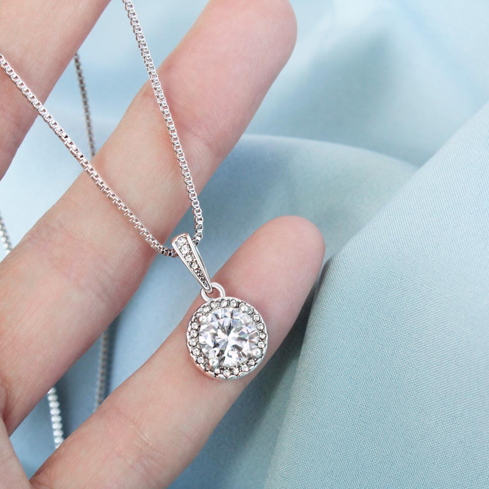 To My Beloved Mom -Sterling Silver Necklace - Luxury LED Box