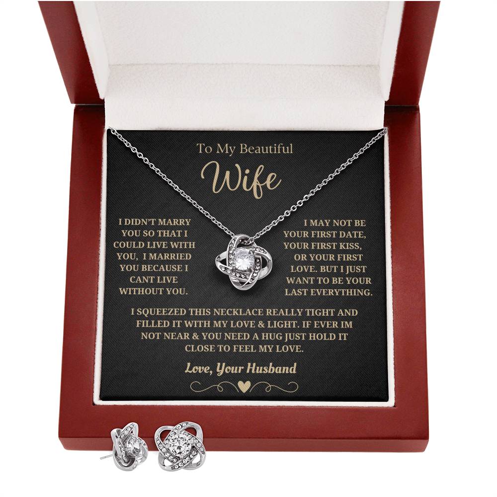 75.95 Beautiful Gift for Wife "I Can't Live Without You" Necklace ShineOn Fulfillment 75.95