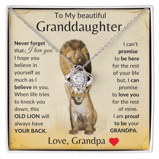 To My Beautiful Granddaughter