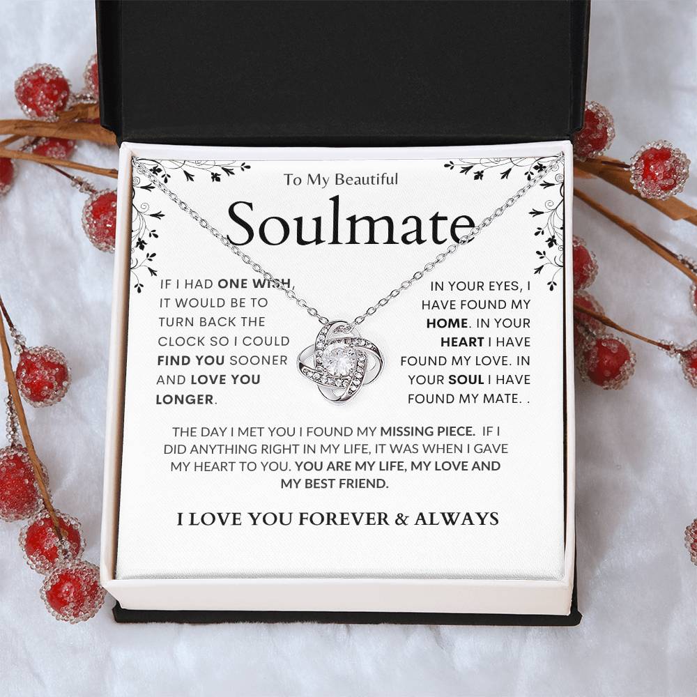 Gift for Soulmate "You're My Missing Piece"  Love Knot Gift Set