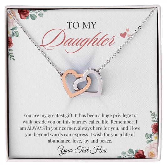 59.95 To My Daughter from Mom | 18K White Gold Necklace ShineOn Fulfillment 59.95