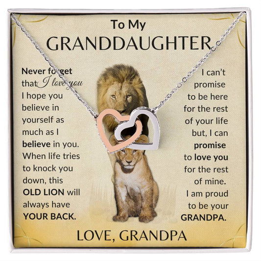 To My Granddaughter| "I'm Proud to Be Your Grandpa" | Linked Hearts