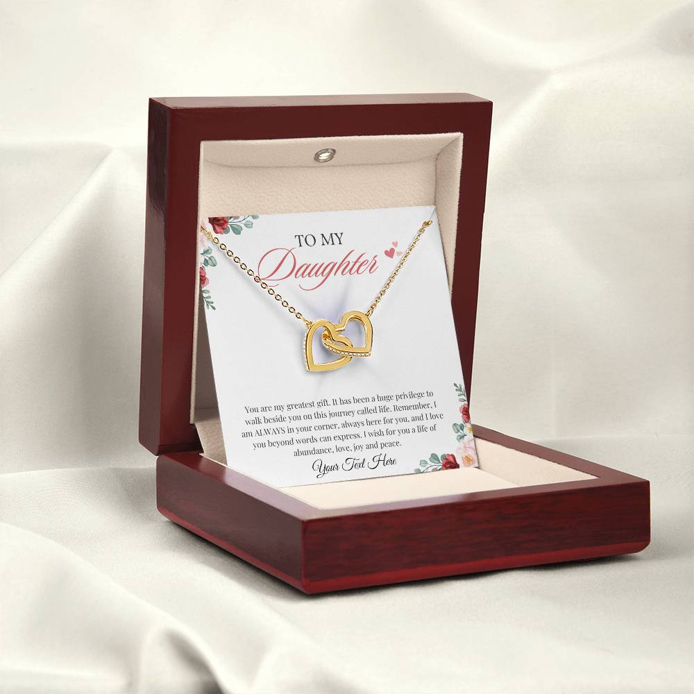59.95 To My Daughter from Mom | 18K White Gold Necklace ShineOn Fulfillment 59.95