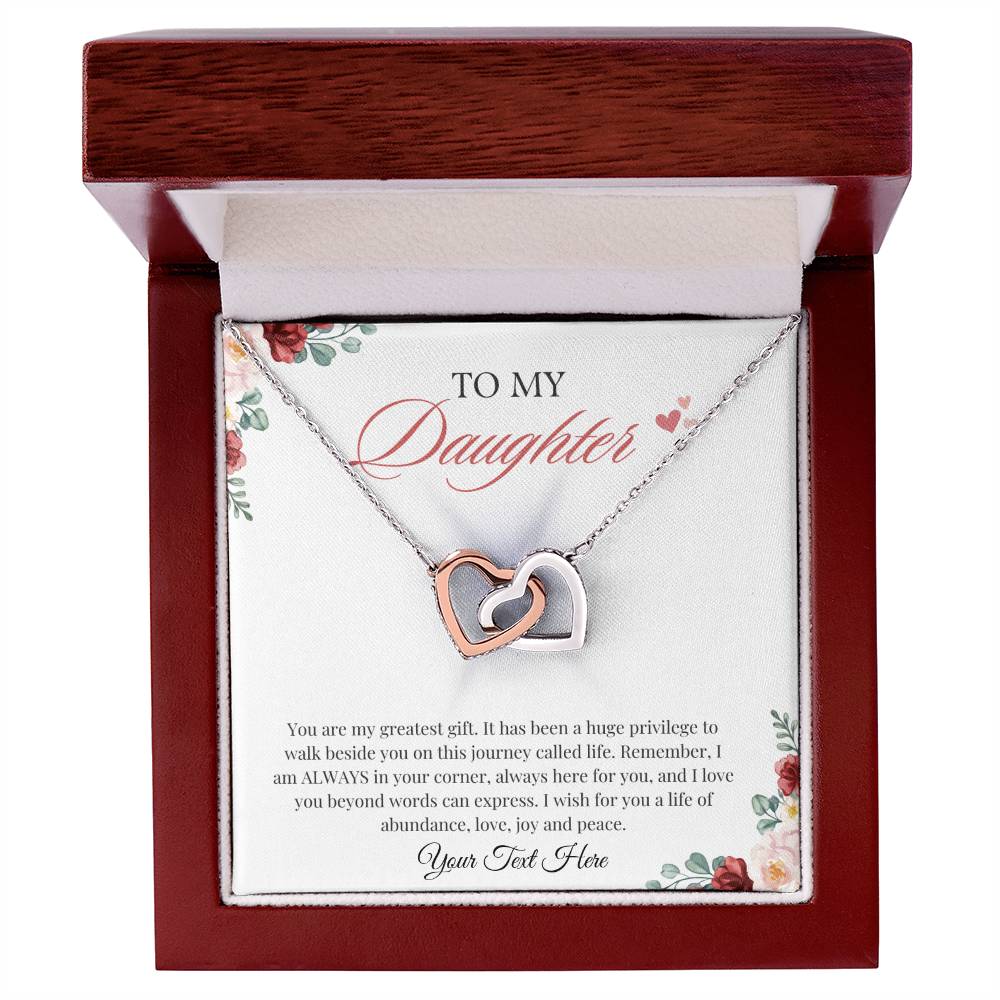 79.95 To My Daughter from Mom | 18K White Gold Necklace ShineOn Fulfillment 79.95