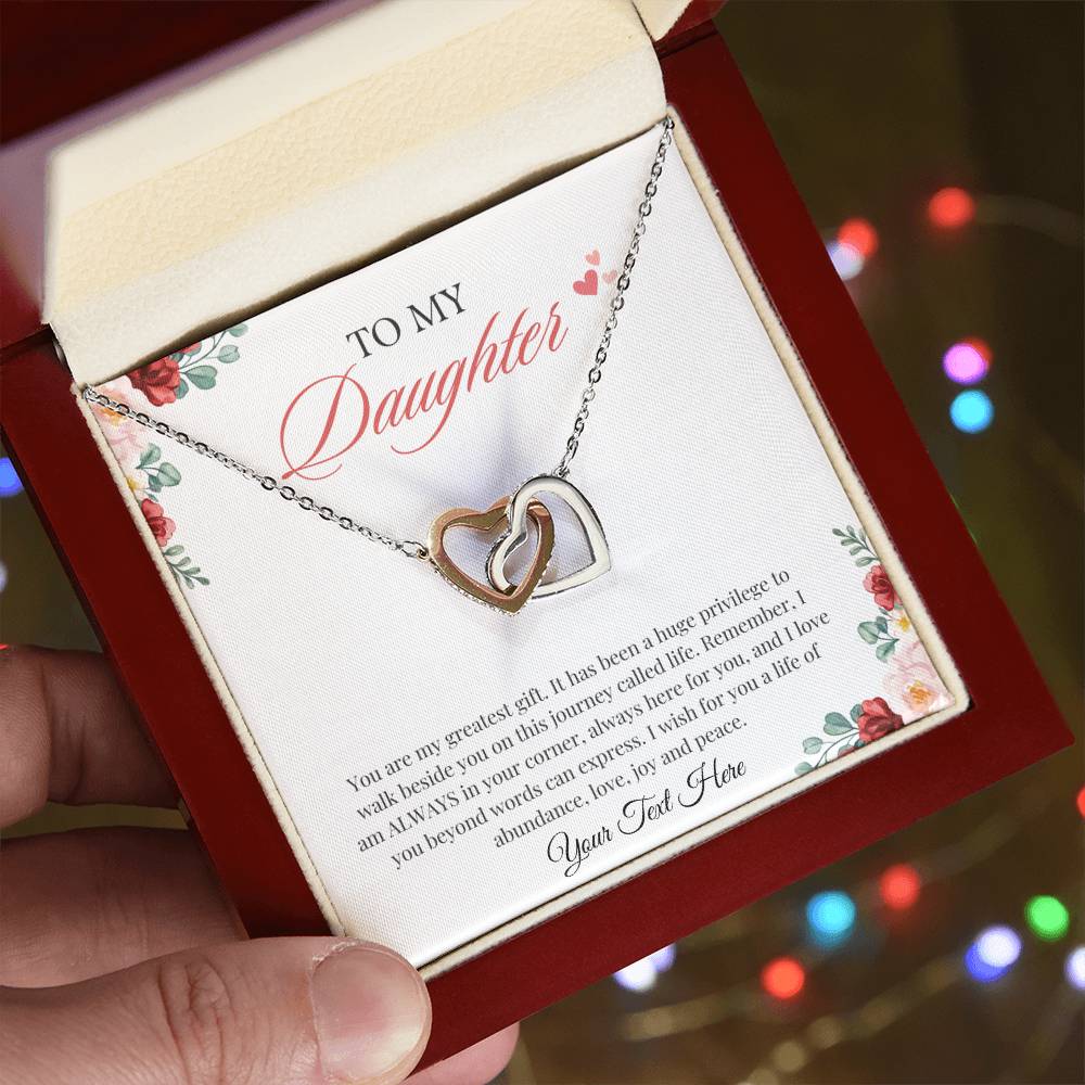 59.95 To My Daughter from Mom | 18K White Gold Necklace ShineOn Fulfillment 59.95