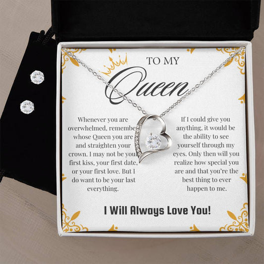 69.95 To My Queen Necklace -Forever Love Gift Set ShineOn Fulfillment 69.95