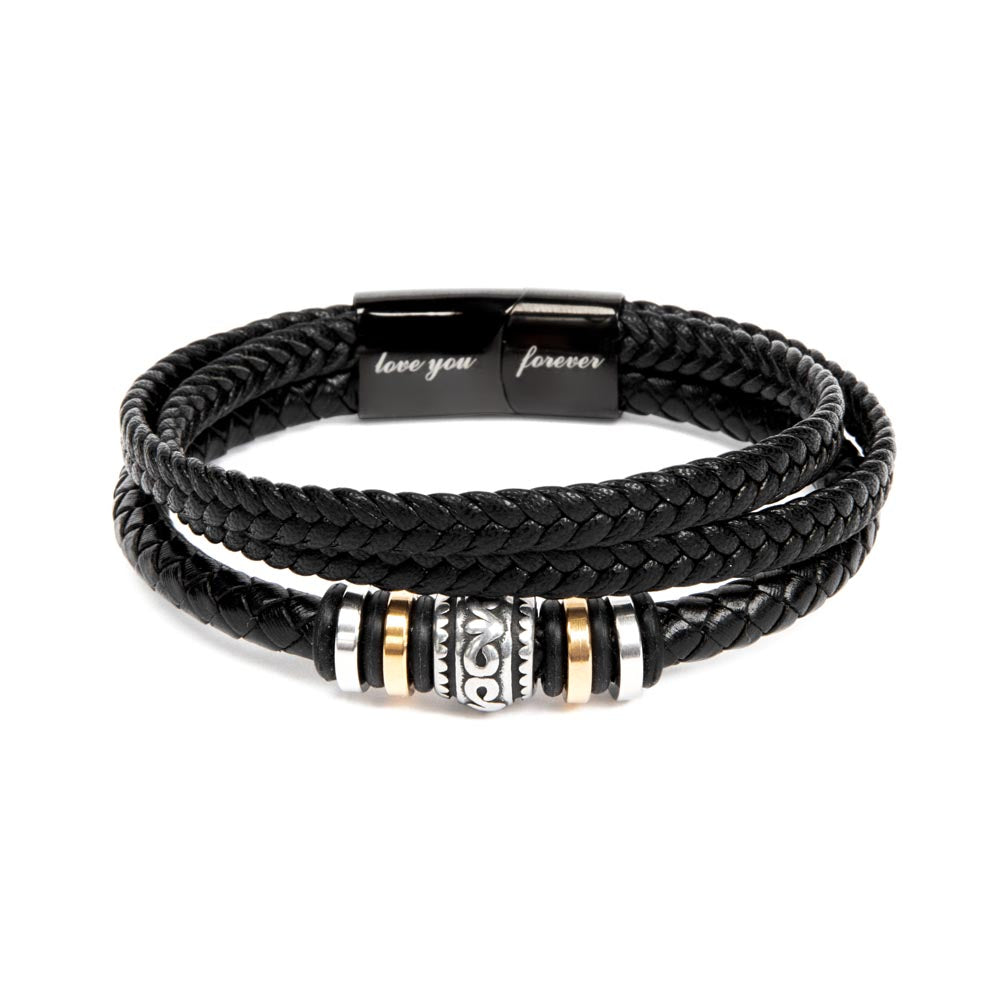 To My Soulmate "You're My Missing Piece" Leather Bracelet