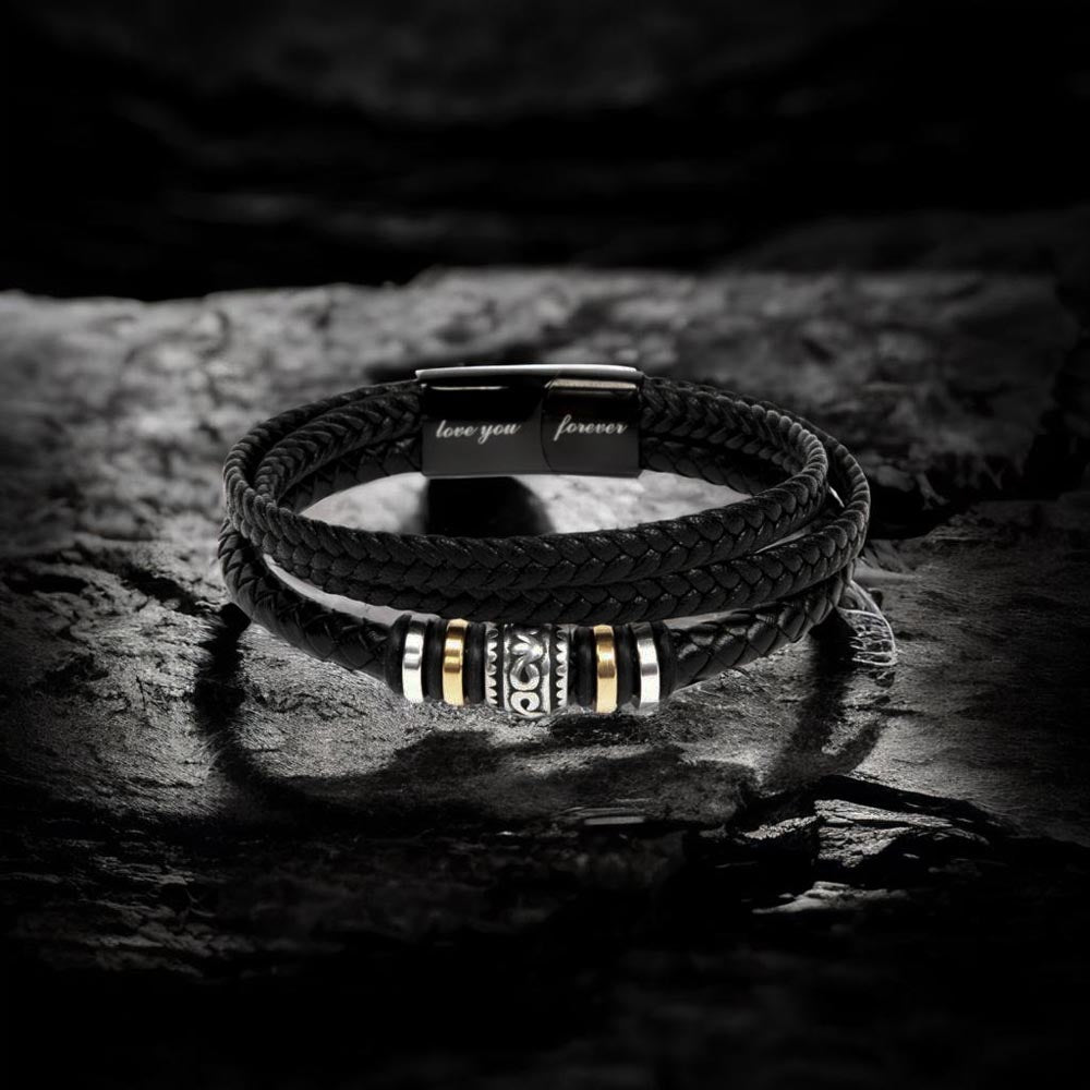 To My Soulmate "You're My Missing Piece" Leather Bracelet