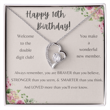Birthday Gift for Girl Heartfelt Necklace