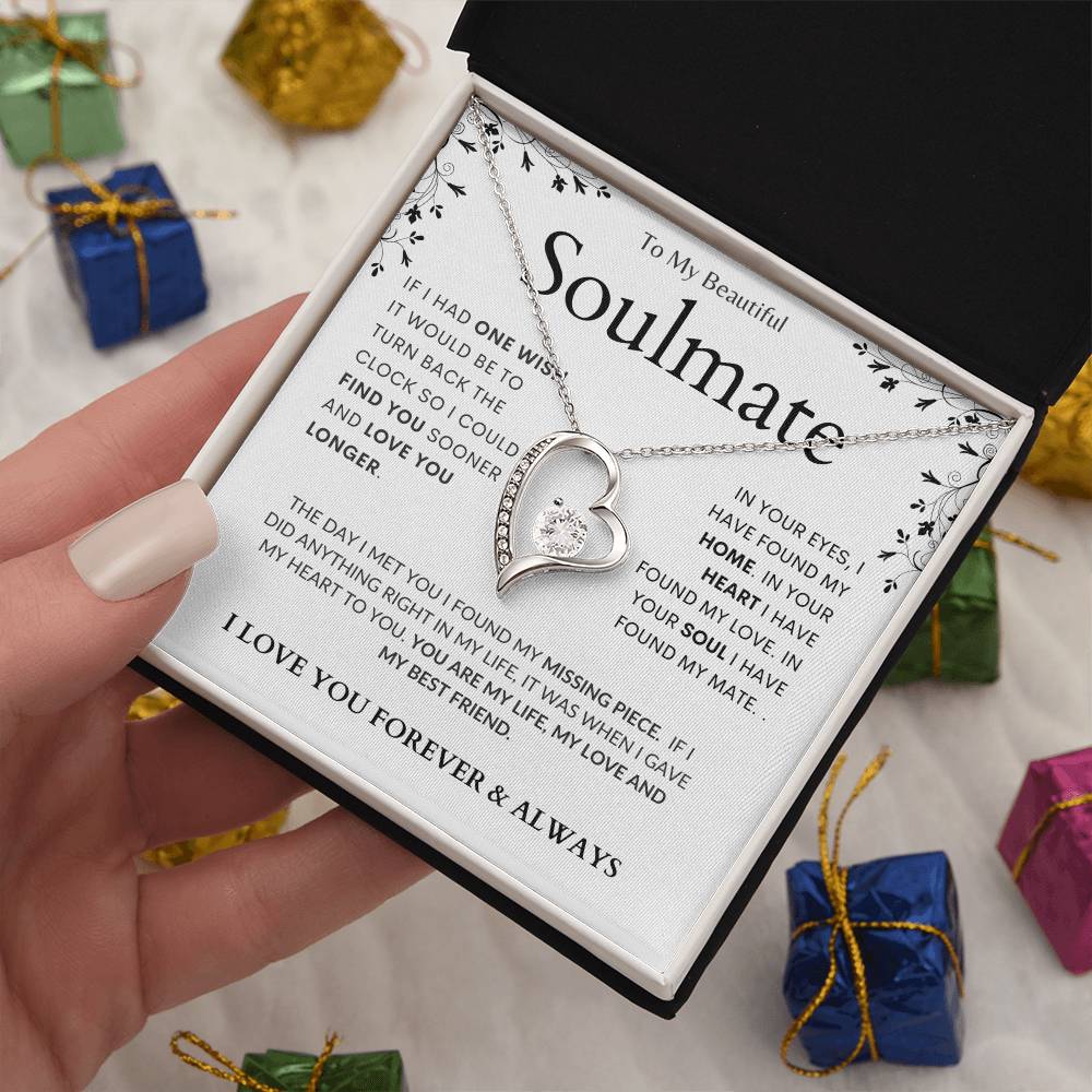 To My Soulmate - Missing Piece - Luxury Forever Love Necklace