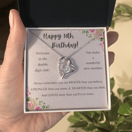 10th Birthday Gift for Girl – Heartfelt Necklace