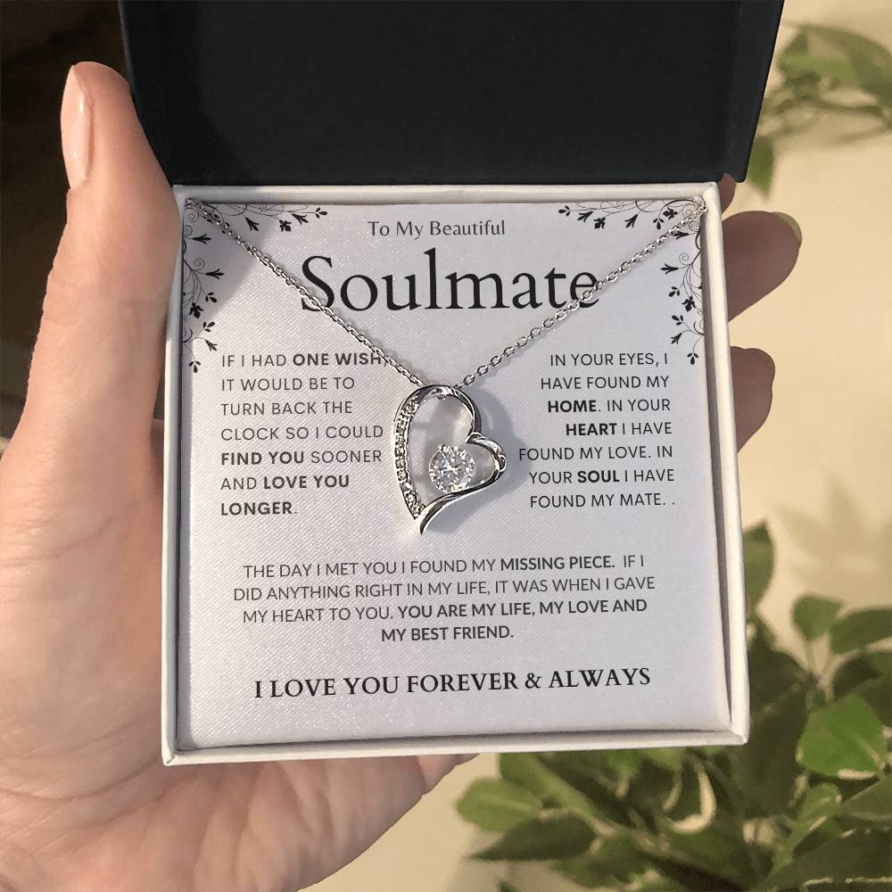 To My Soulmate - Missing Piece - Luxury Forever Love Necklace