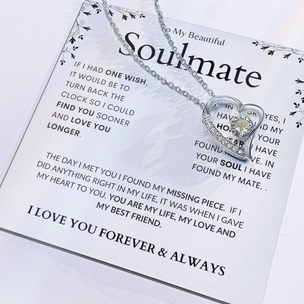 To My Soulmate - Missing Piece - Luxury Forever Love Necklace