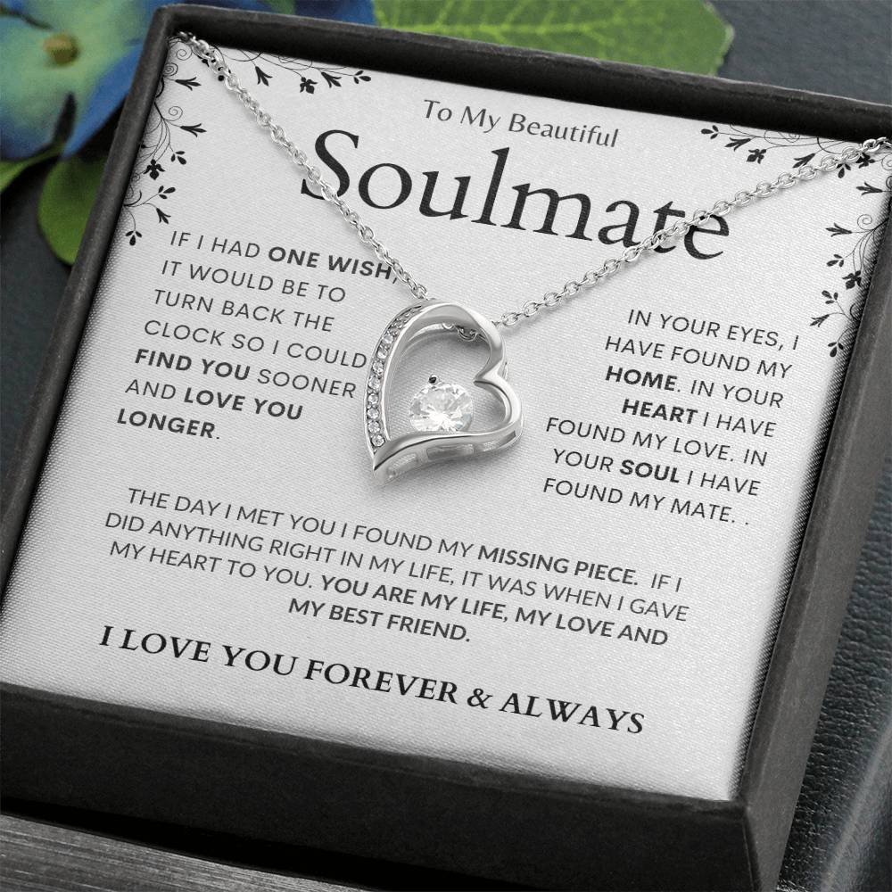 To My Soulmate - Missing Piece - Luxury Forever Love Necklace