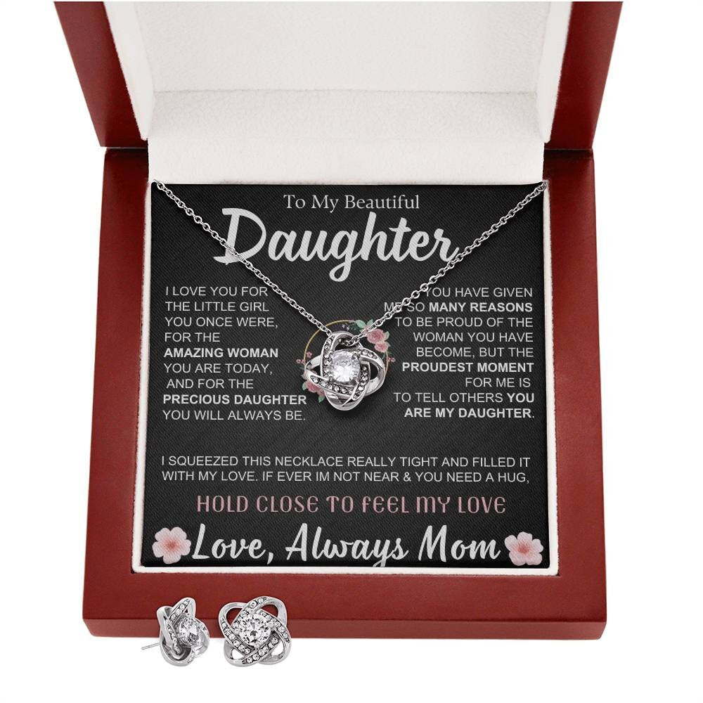 79.95 Daughter Gift From Mom, Forever Love Knot Necklace, 14k Sentimental Gift, Last Minute Gift ShineOn Fulfillment 79.95