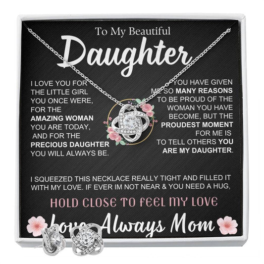 79.95 Daughter Gift From Mom, Forever Love Knot Necklace, 14k Sentimental Gift, Last Minute Gift ShineOn Fulfillment 79.95