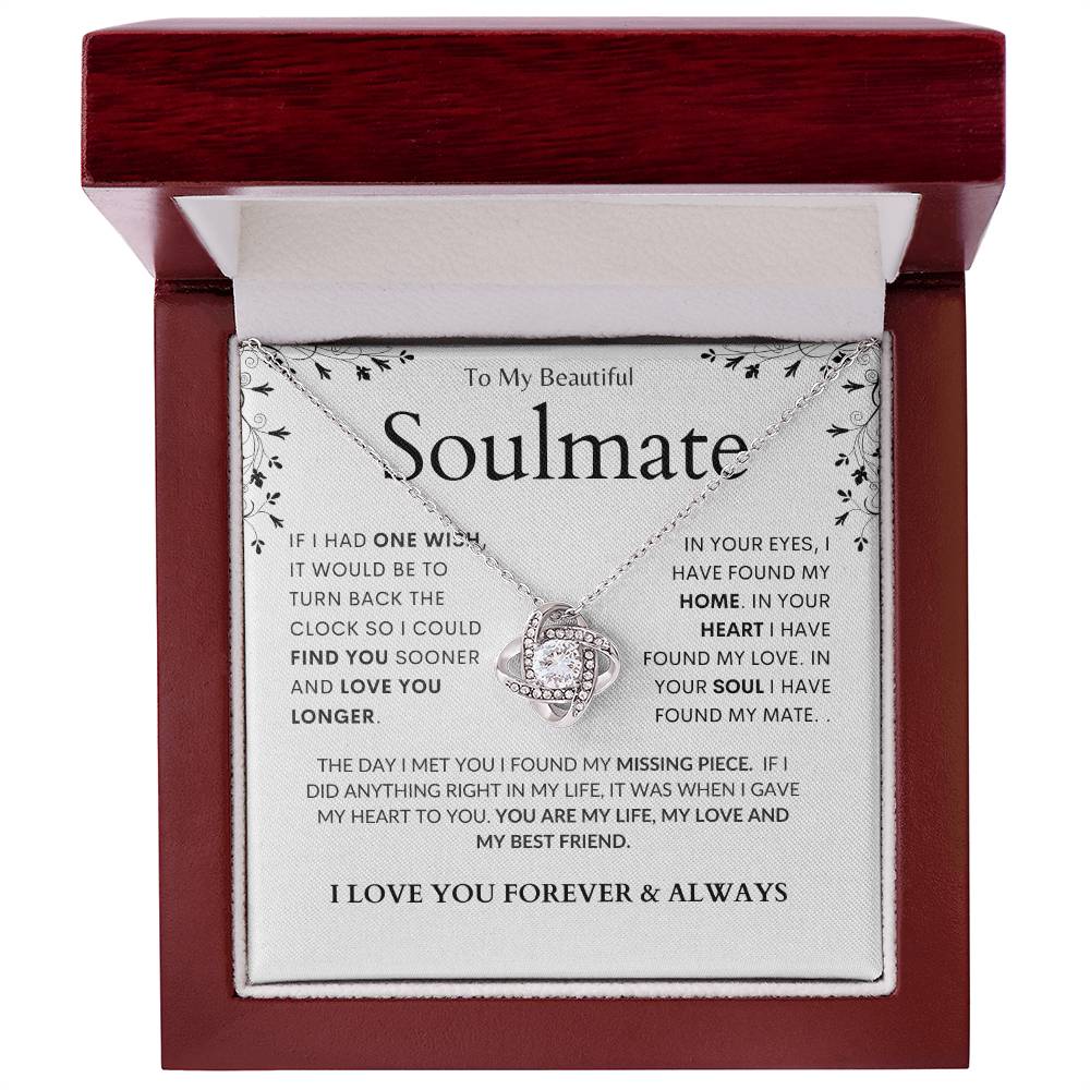Gift for Soulmate "You're My Missing Piece"  Love Knot Gift Set